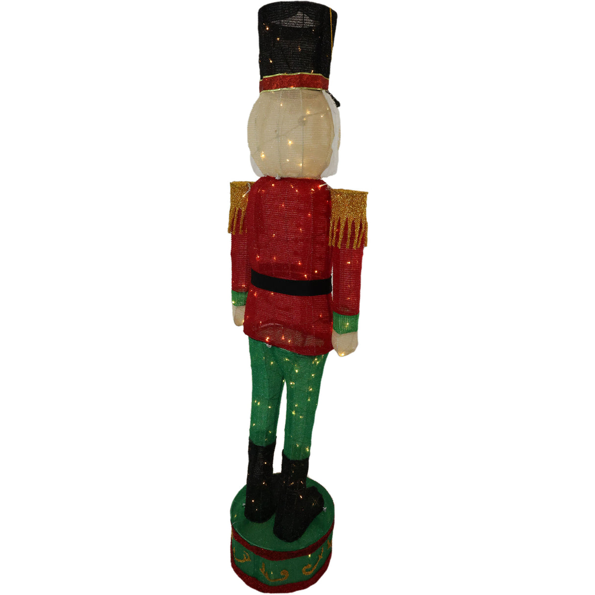 6-Ft. Prelit Tinsel Nutcracker Indoor or Outdoor Decoration