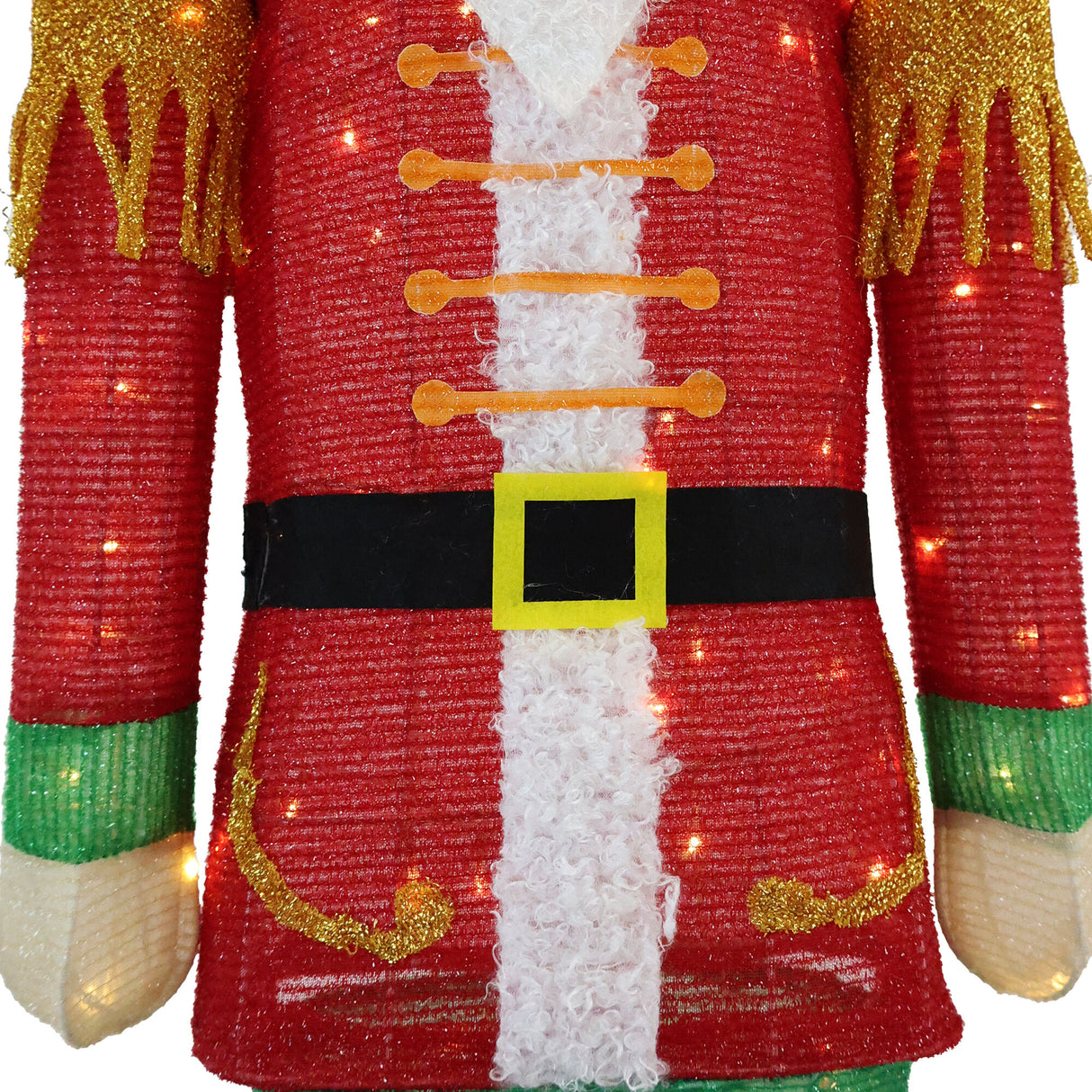 6-Ft. Prelit Tinsel Nutcracker Indoor or Outdoor Decoration