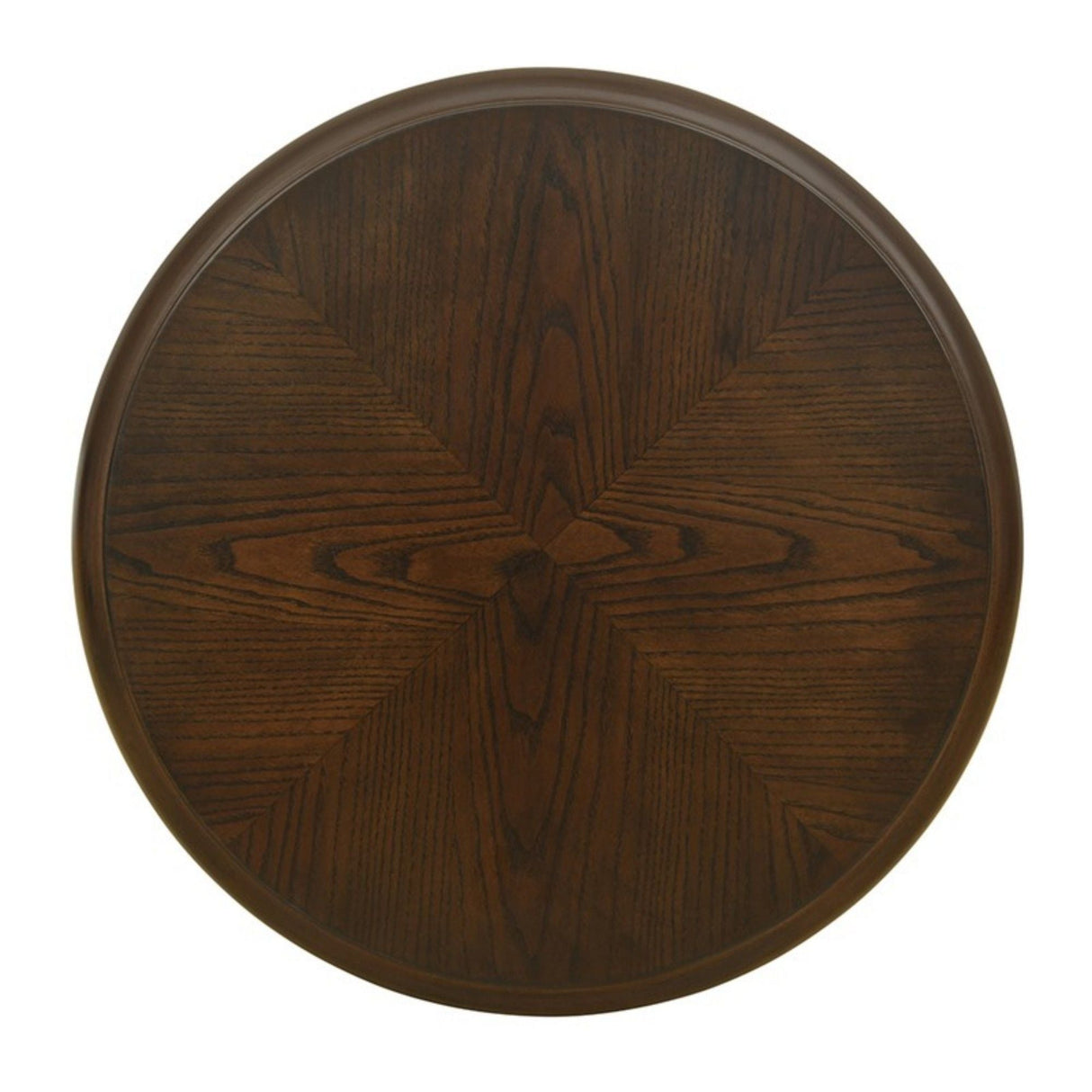 Philippe - Round End Table With Shelf - Brown