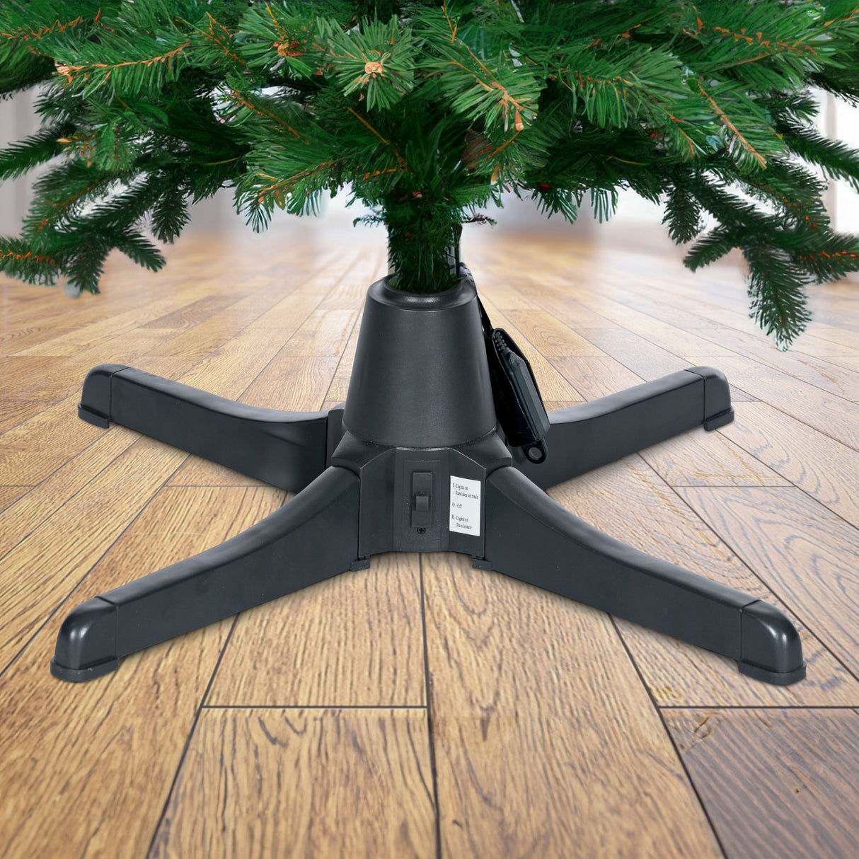 26-In. 360-Degree Rotating Tree Stand for Up to 7.5' Artificial Christmas Trees