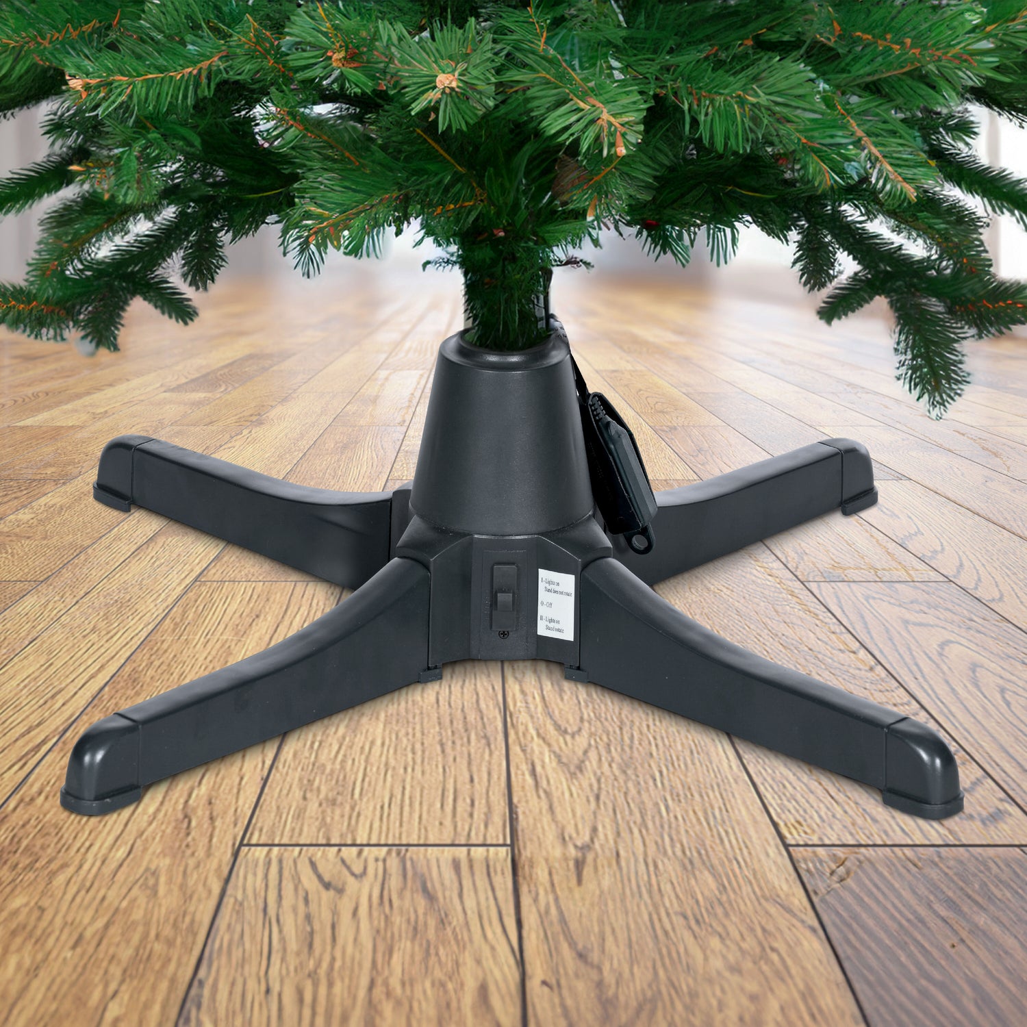 26-In. 360-Degree Rotating Tree Stand for Up to 7.5' Artificial Christmas Trees