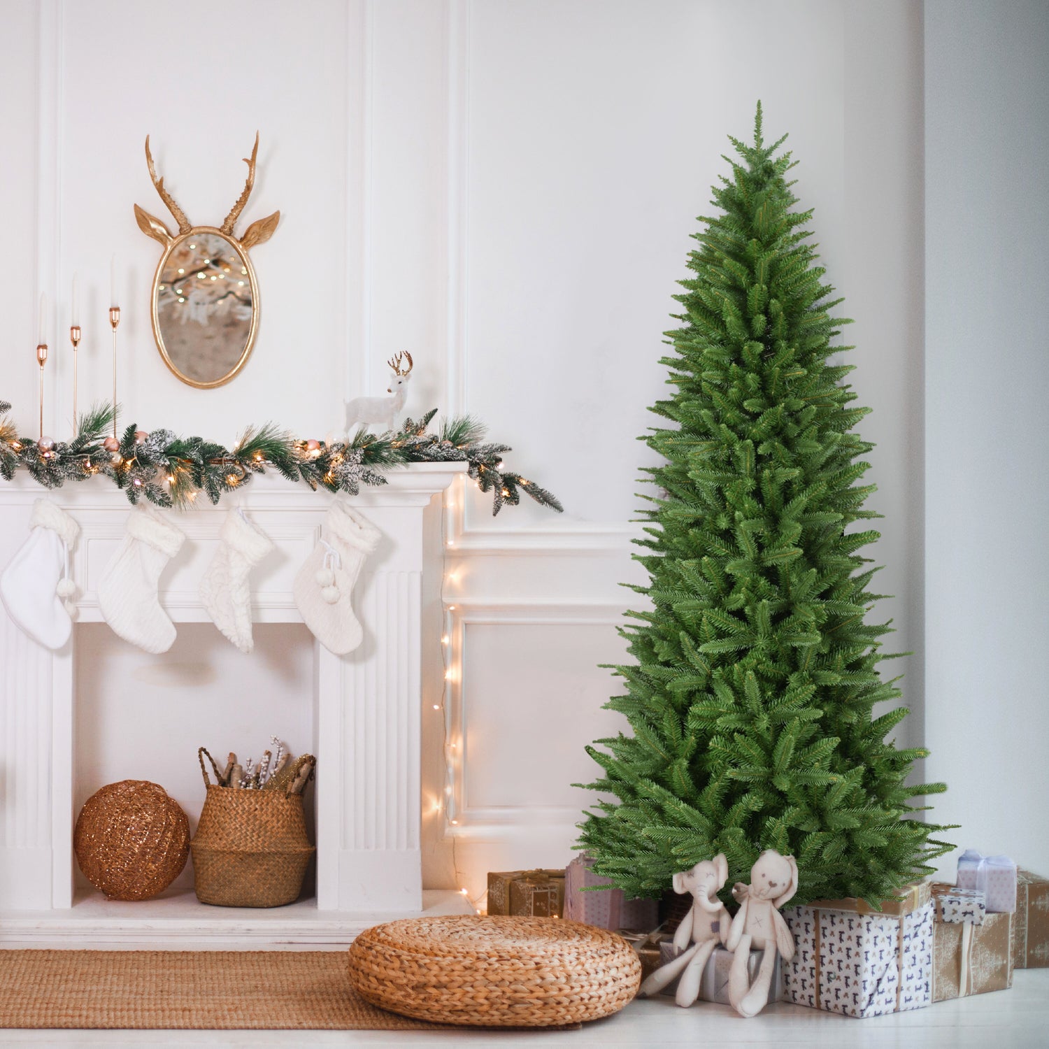 7.5-Ft. Winter Falls Slim Christmas Tree