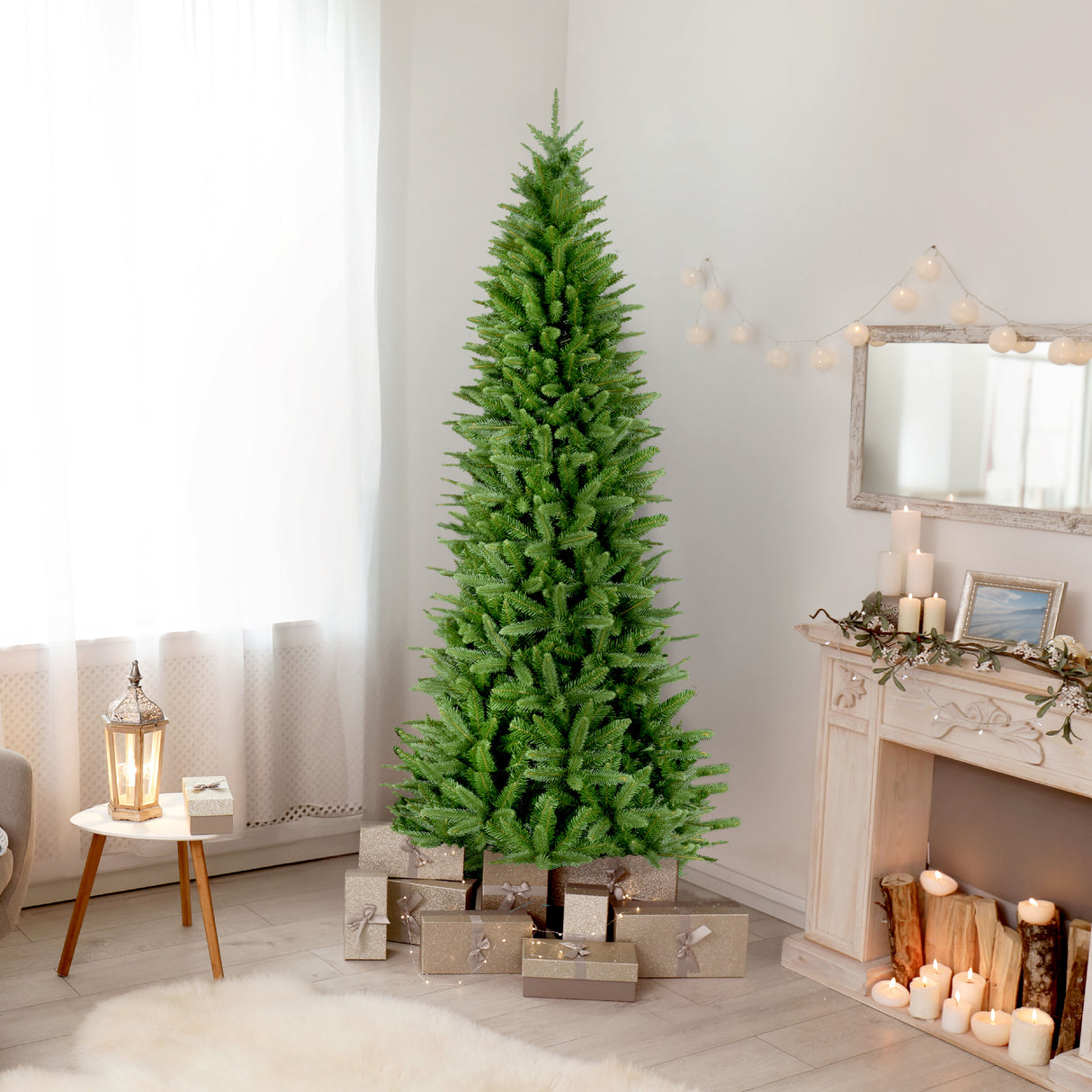 7.5-Ft. Winter Falls Slim Christmas Tree