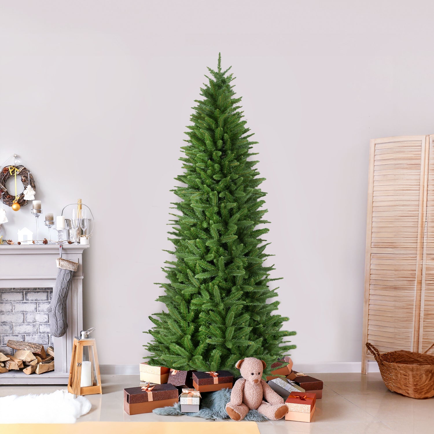 7.5-Ft. Winter Falls Slim Christmas Tree