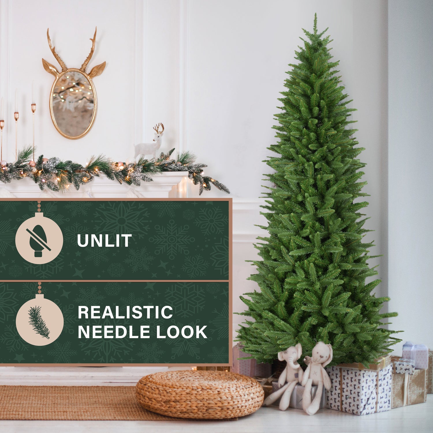 7.5-Ft. Winter Falls Slim Christmas Tree