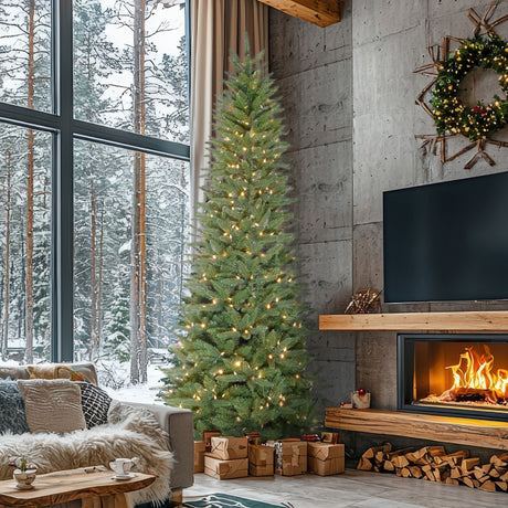 9-Ft.-Winter-Falls-Slim-Silhouette-Christmas-Tree-with-8-Function-Warm-White-LED-Lighting-and-EZ-Connect-Christmas-Trees