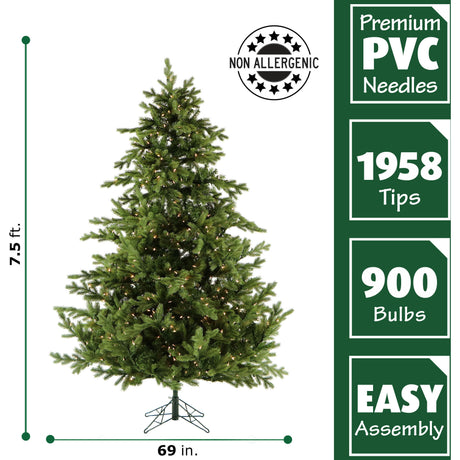 7.5-Ft. Woodside Pine Christmas Tree