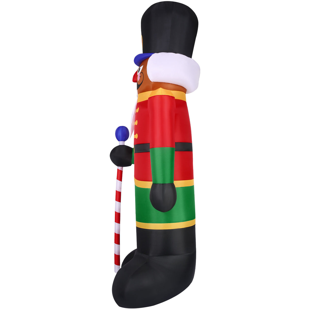 10-Ft. Tall Prelit African American Nutcracker Inflatable