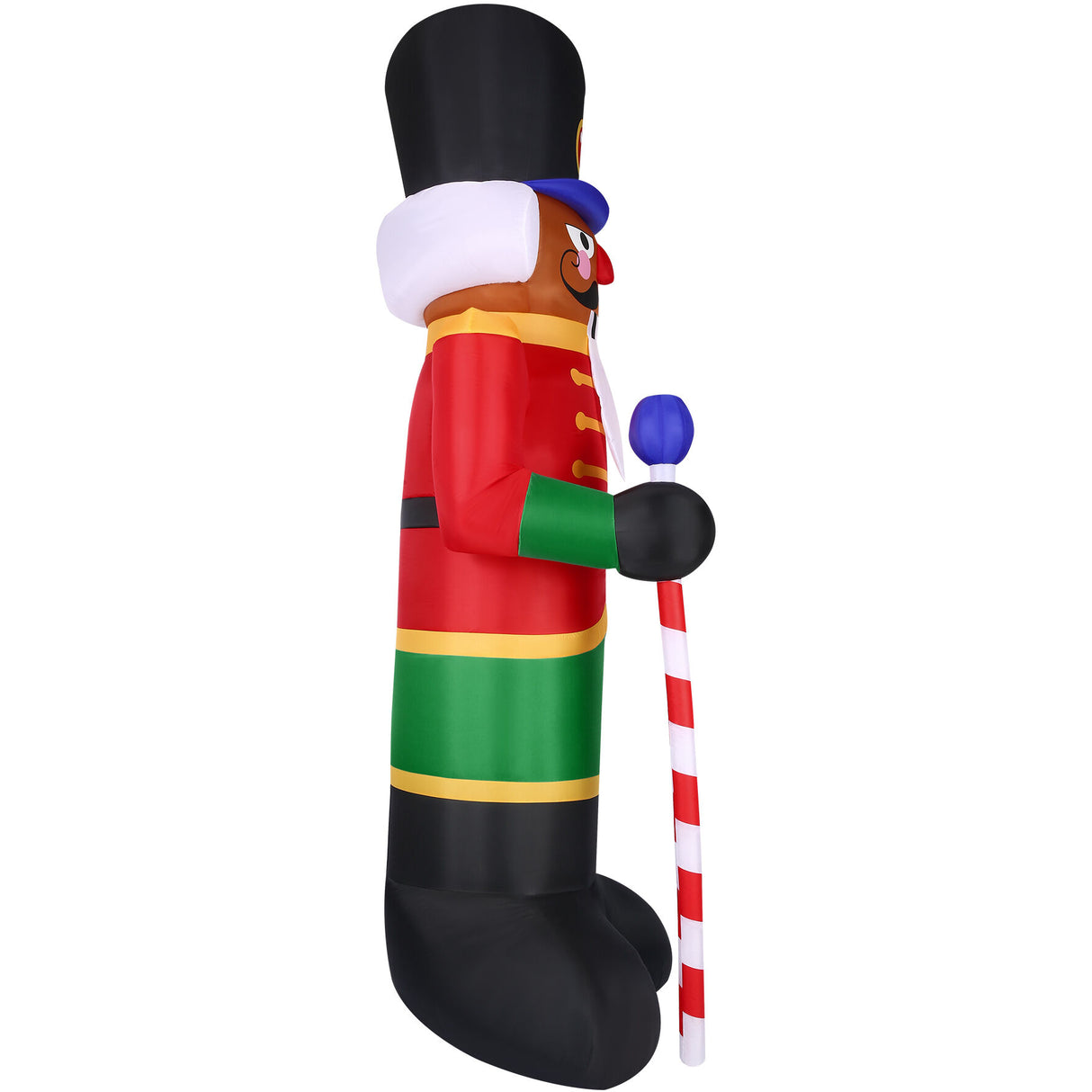 10-Ft. Tall Prelit African American Nutcracker Inflatable