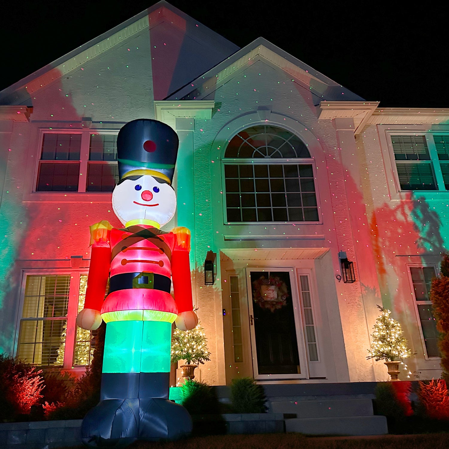 12-Ft. Tall Prelit Nutcracker Inflatable