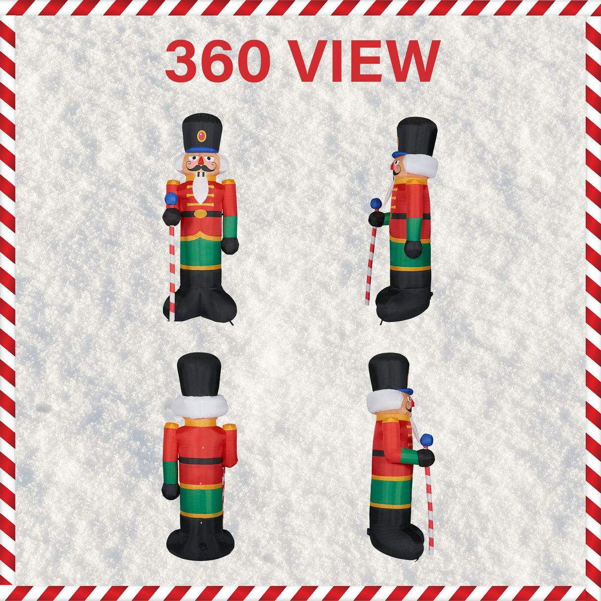 10-Ft. Tall Prelit Nutcracker Inflatable