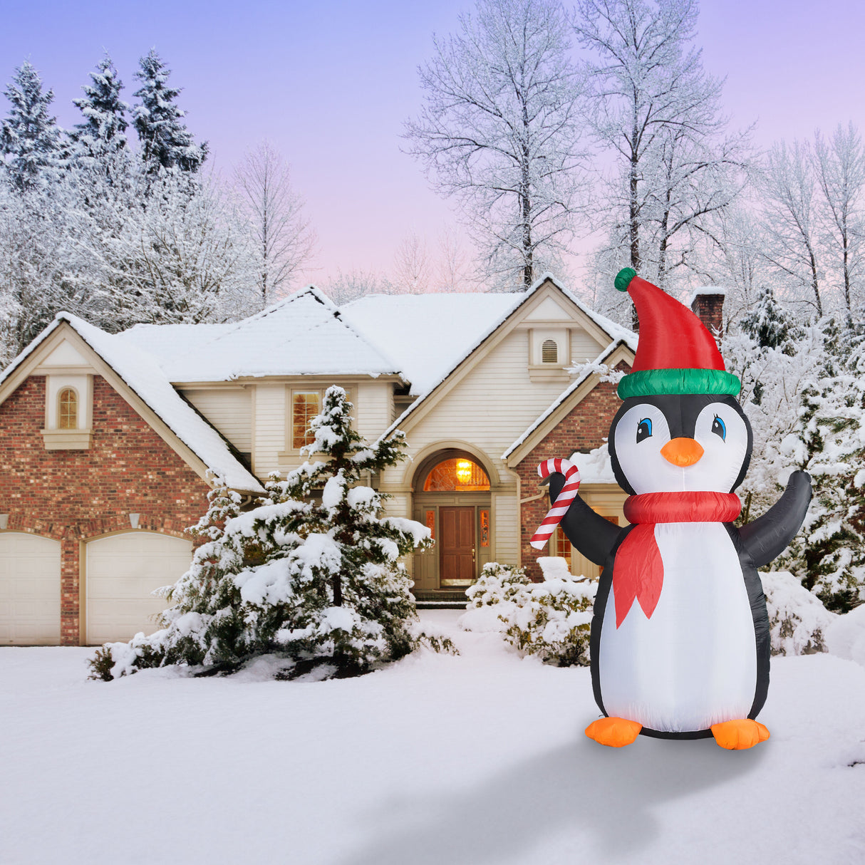 10-Ft.-Tall-Penguin-with-Candy-Cane,-Outdoor-Blow-Up-Christmas-Inflatable-with-RGB-Lights-and-Storage-Bag-Christmas-Lawn-Decor