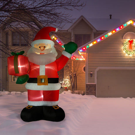10-Ft;-Tall-Santa-Claus-Holding-Gift,-Outdoor-Blow-Up-Christmas-Inflatable-with-Lights-and-Storage-Bag-Christmas-Lawn-Decor