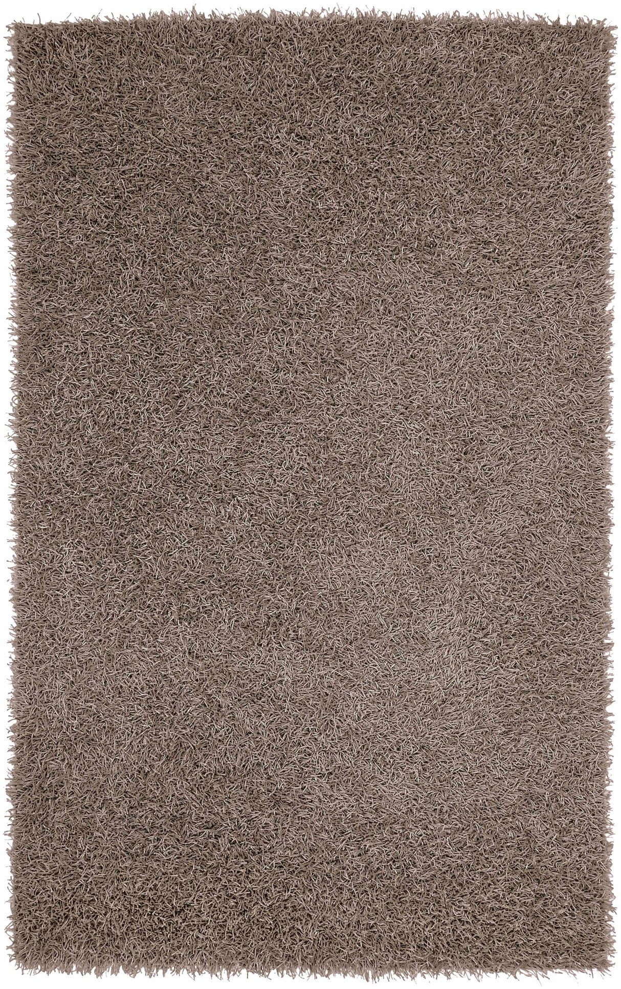 Browder Solid Brown Shag Rug - Clearance
