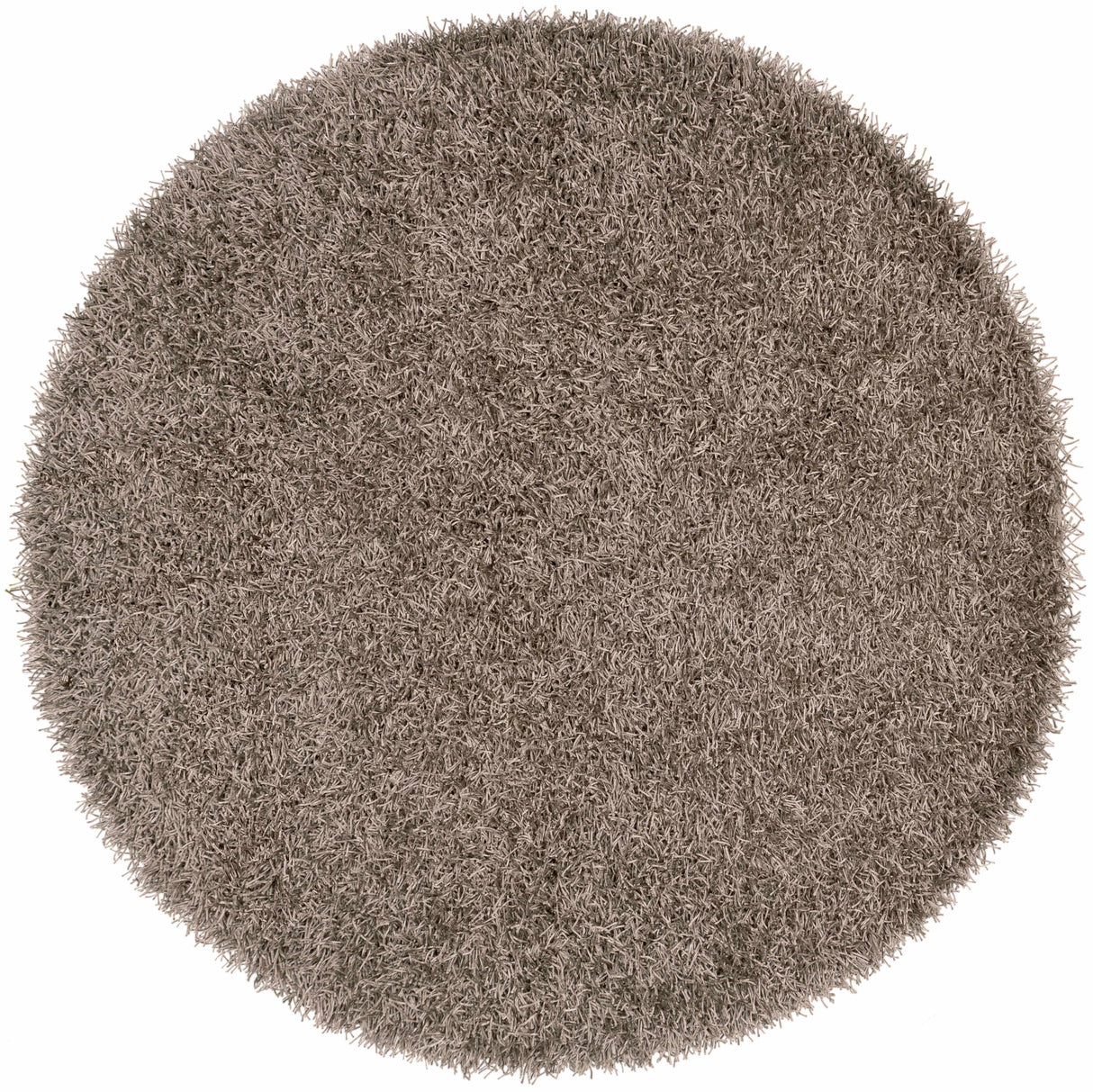 Browder Solid Brown Shag Rug - Clearance