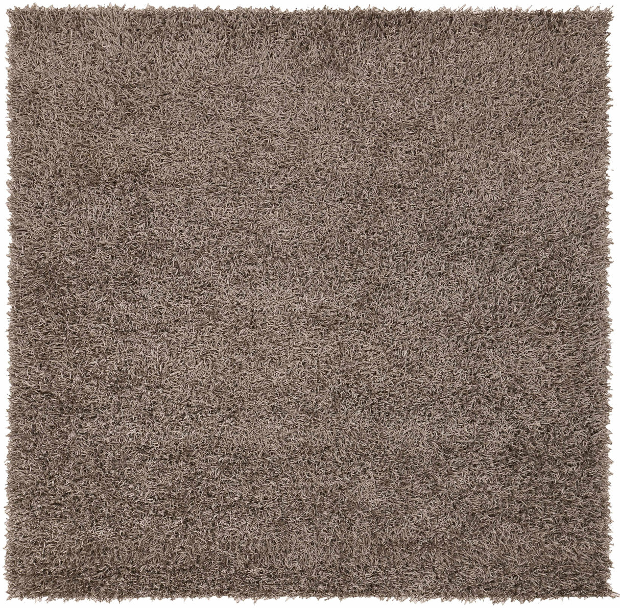 Browder Solid Brown Shag Rug - Clearance