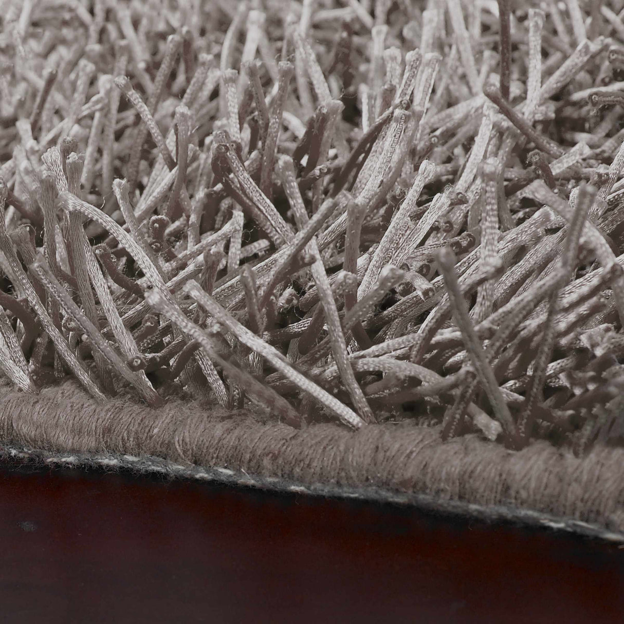 Browder Solid Brown Shag Rug - Clearance