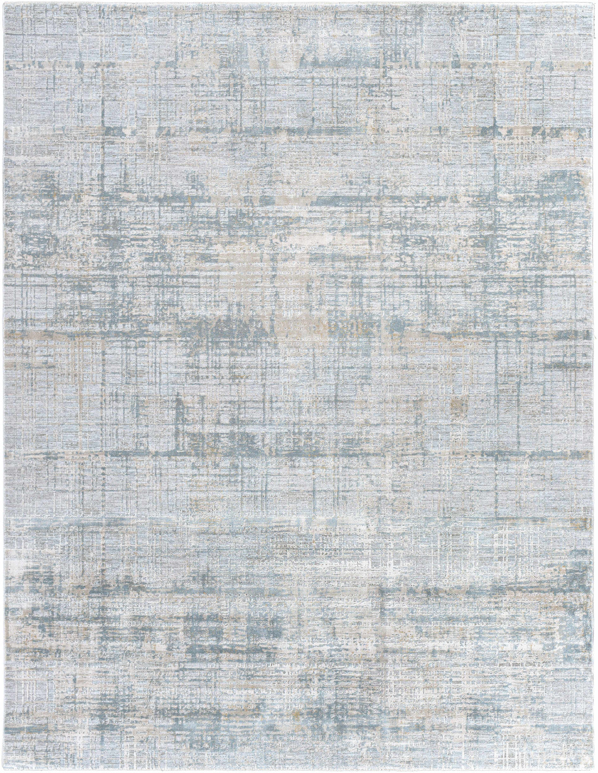 Fallin Gray Abstract Striped Luxe Rug