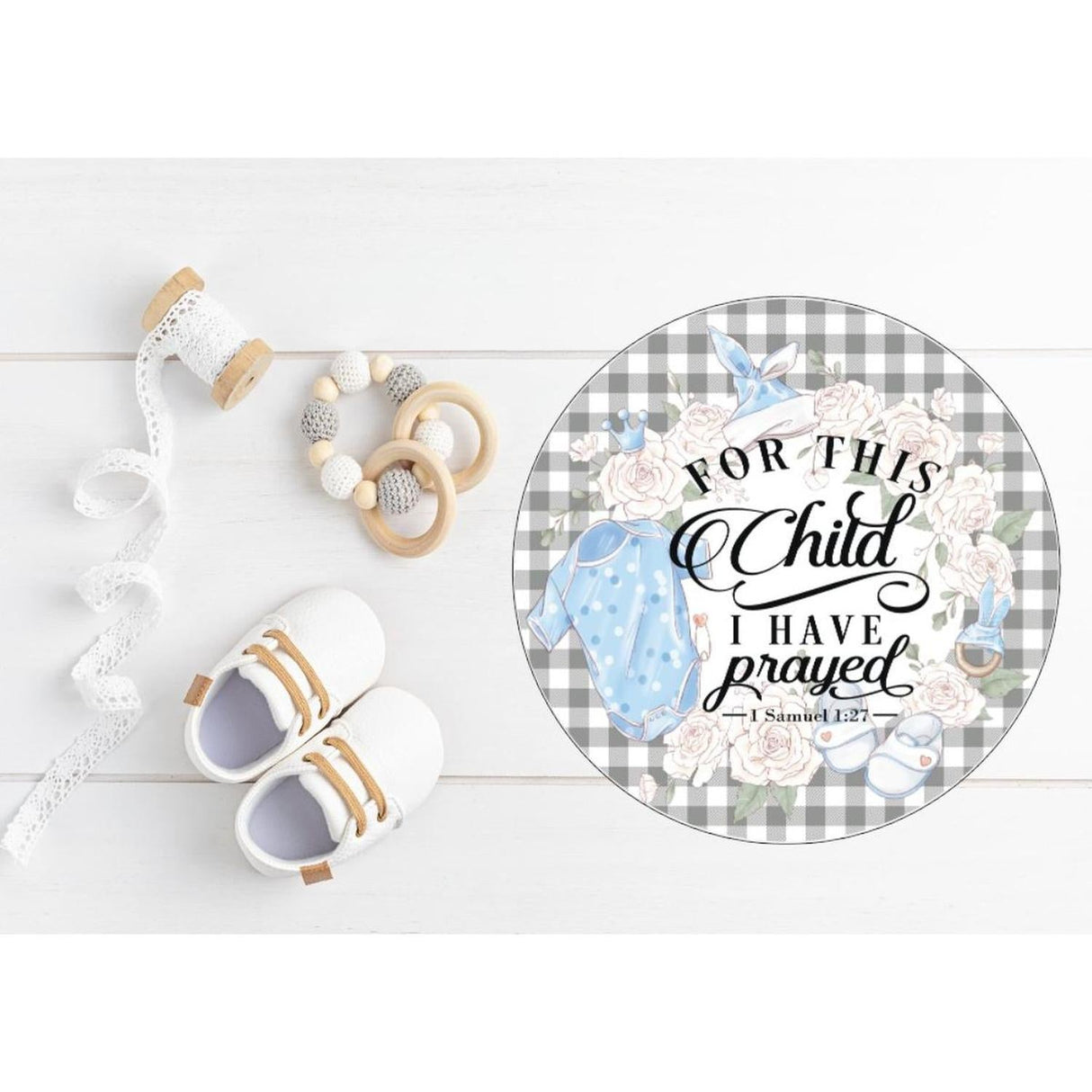 For This Child I Prayed Boy Sign