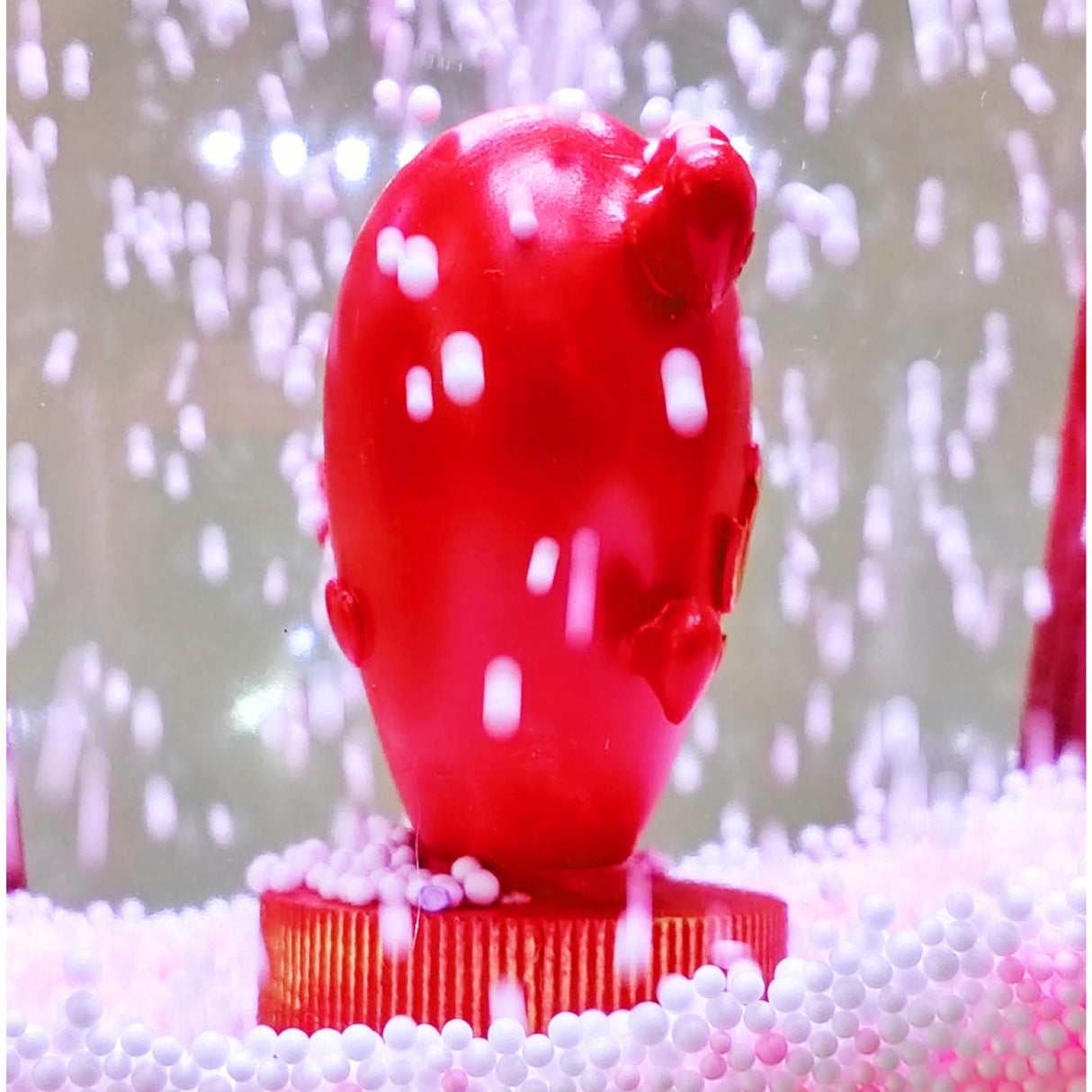 70-In. Musical Snowy Valentine's Day Street Lamp Lantern