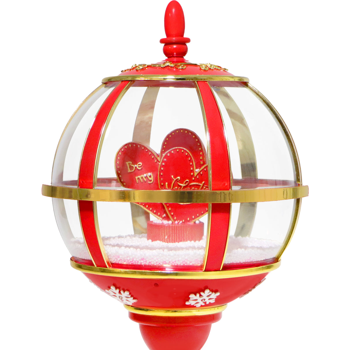 23-In. Musical Snowy Tabletop Valentine's Day Lantern
