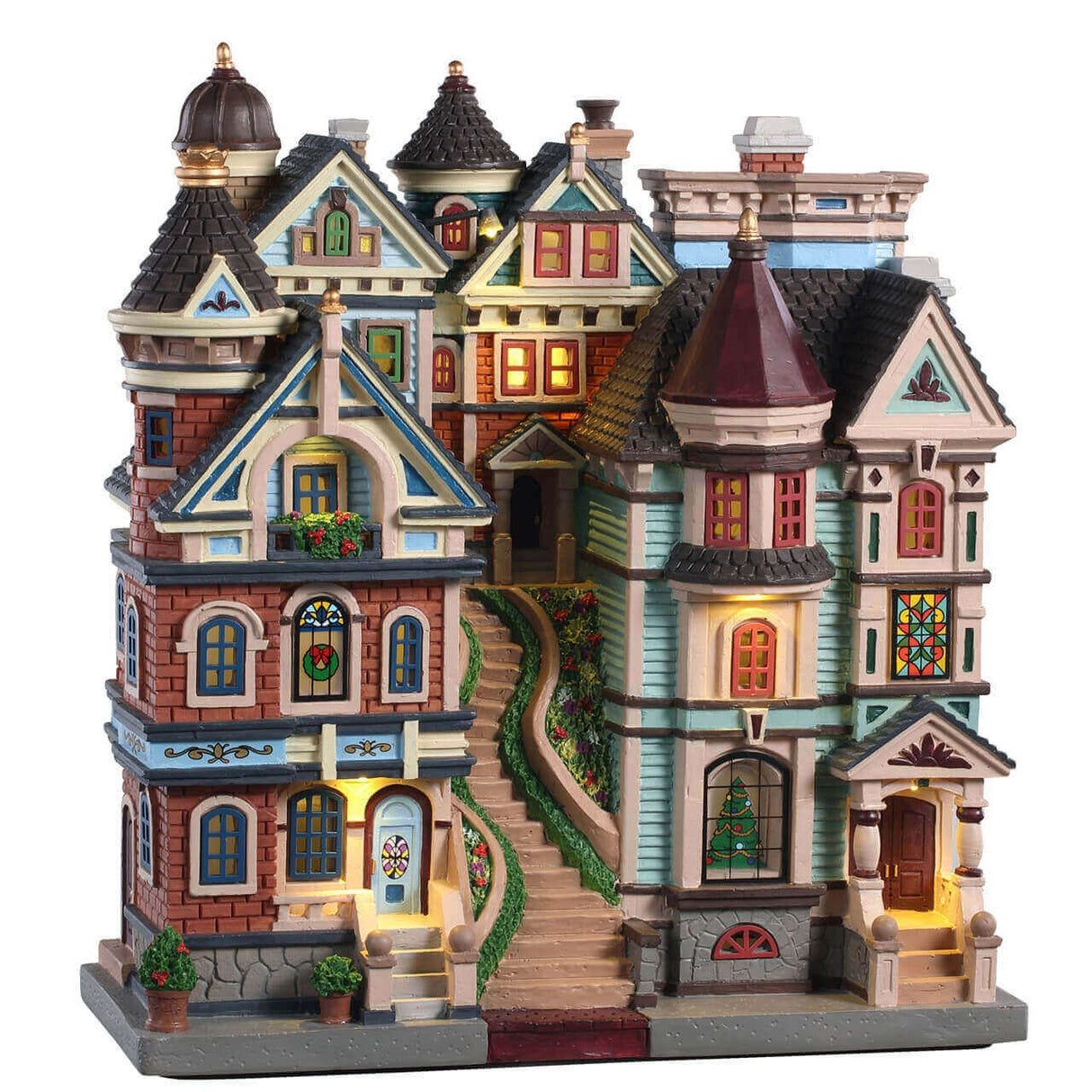 Houses on a Hill - Facade