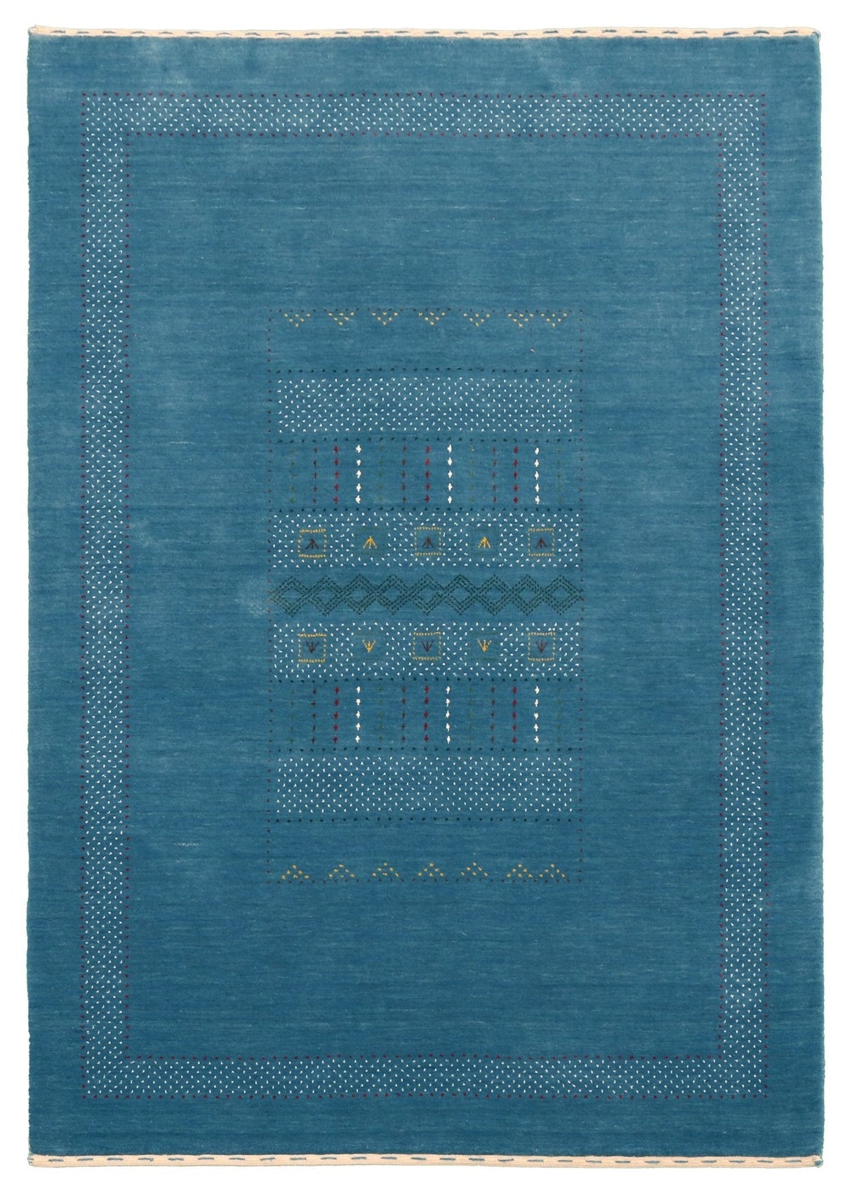 Gabbeh Design Hand Loomed Wool Area Rug
