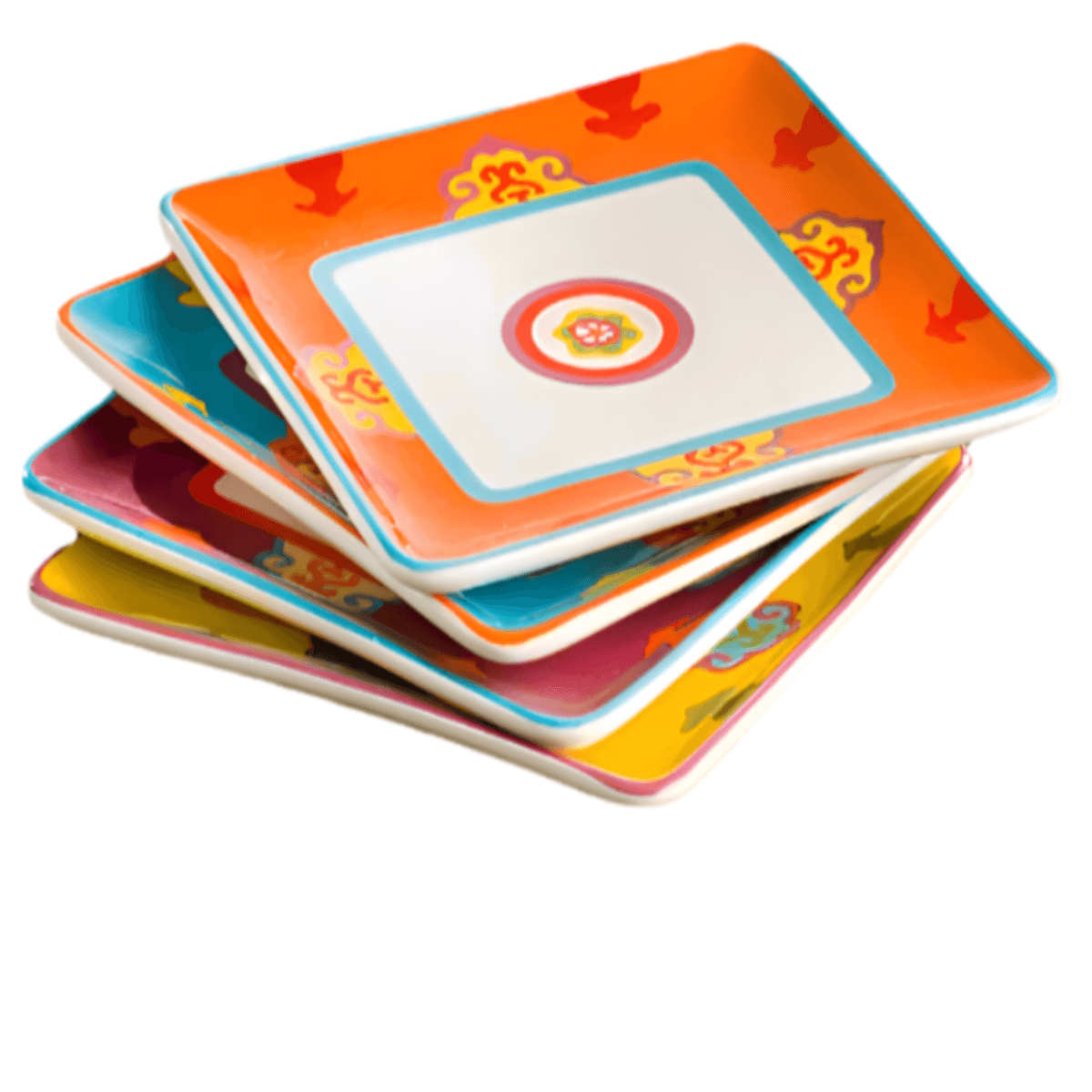 Galicia 8'' Square Salad Plates,Set of 4