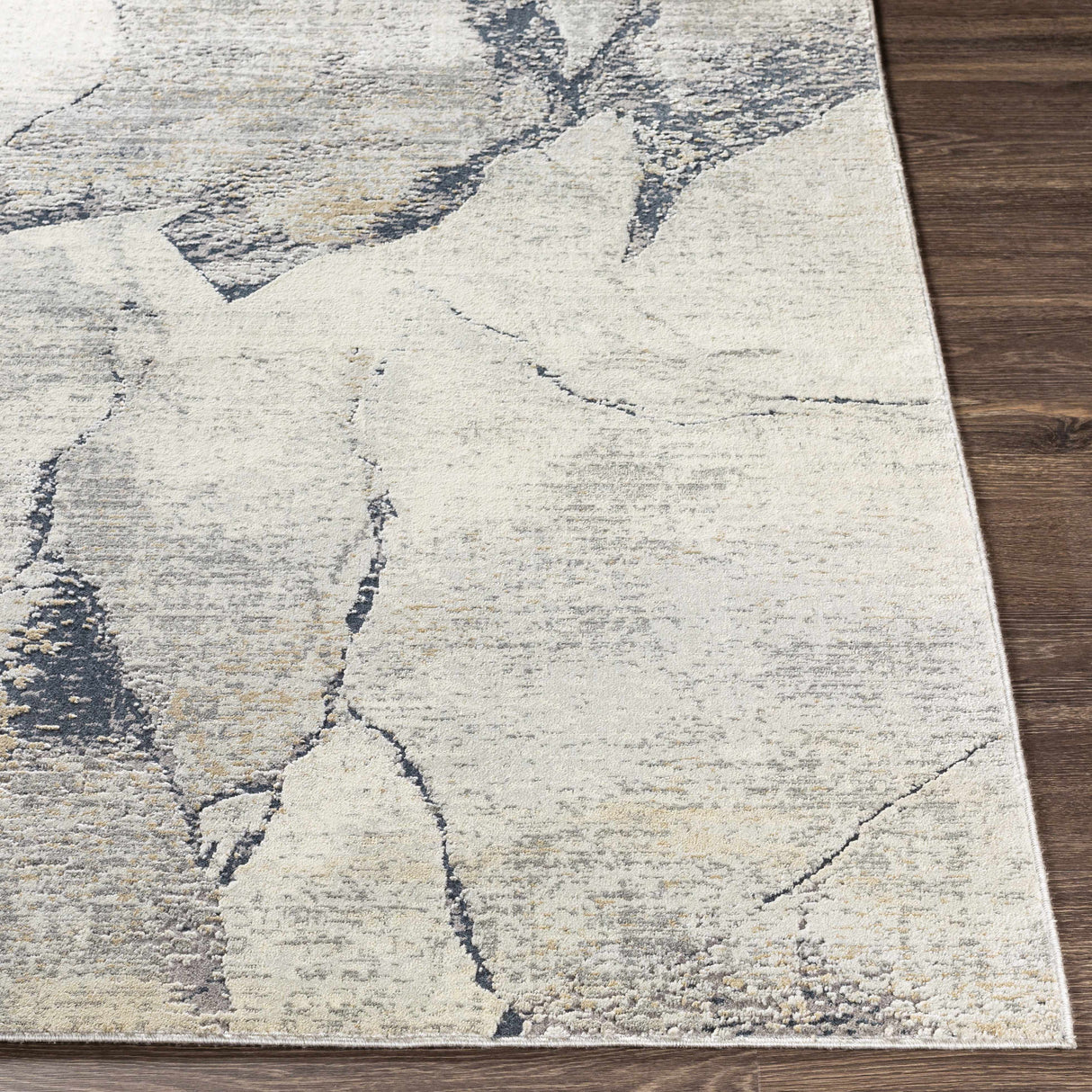 Gasquet Gray Marble Textured Luxe Rug