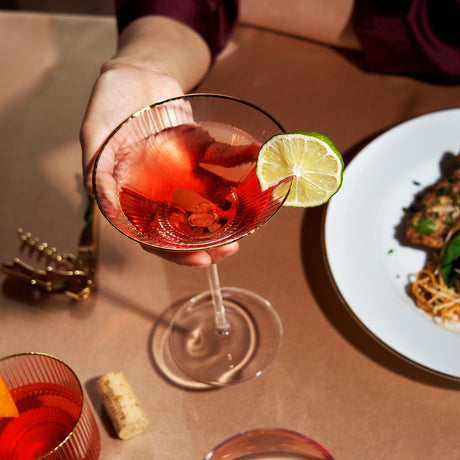 Meridian crystal martini glasses viski®