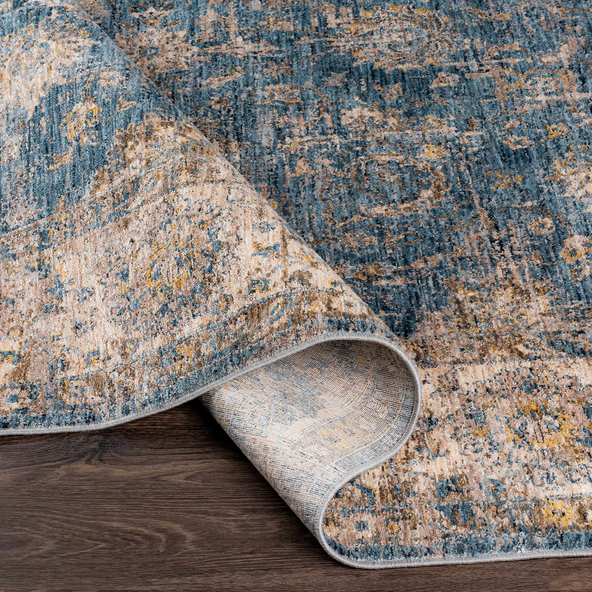 Gimli Oriental Blue Area Rug