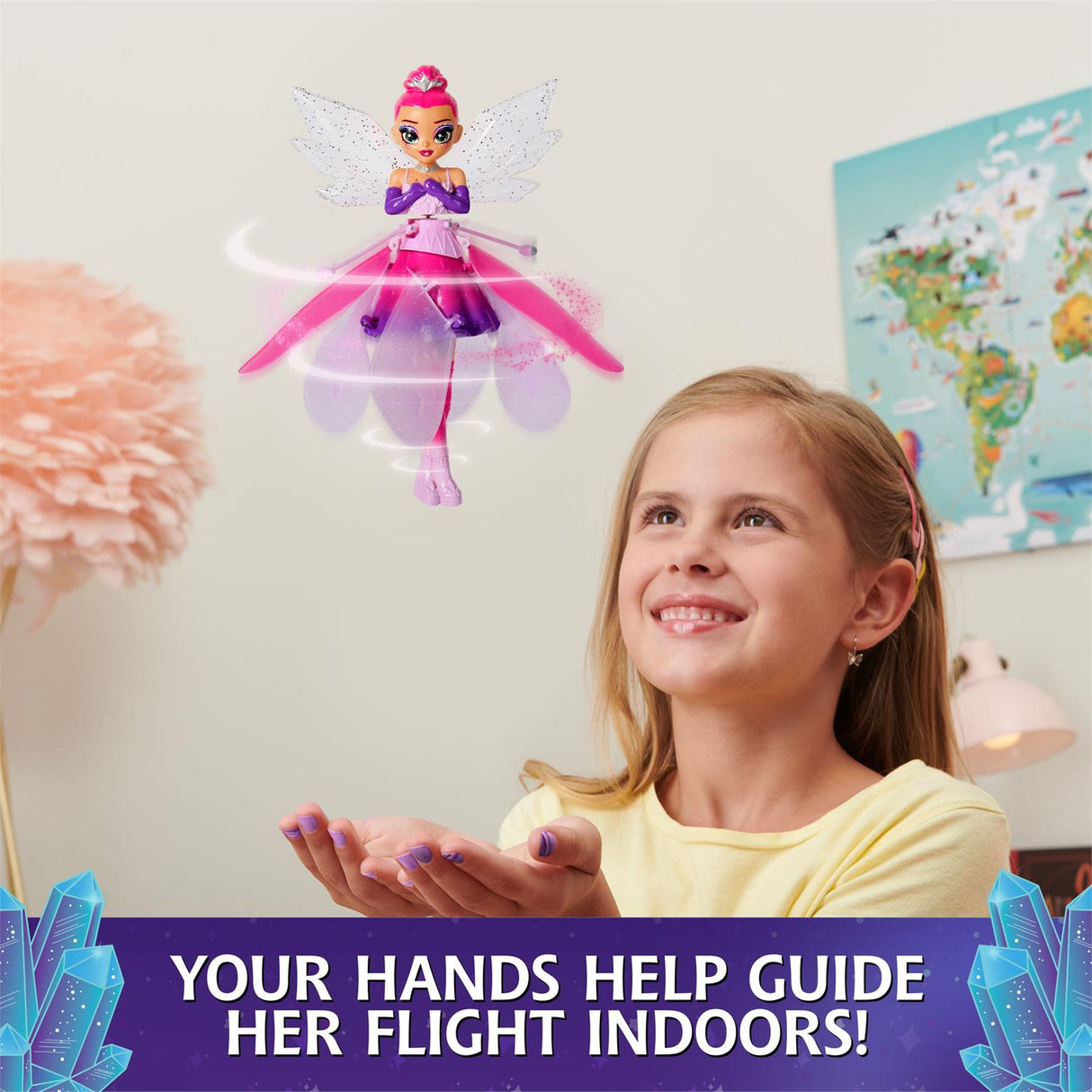 Crystal Flyers Magical Flying Fairy With Crystal Wings