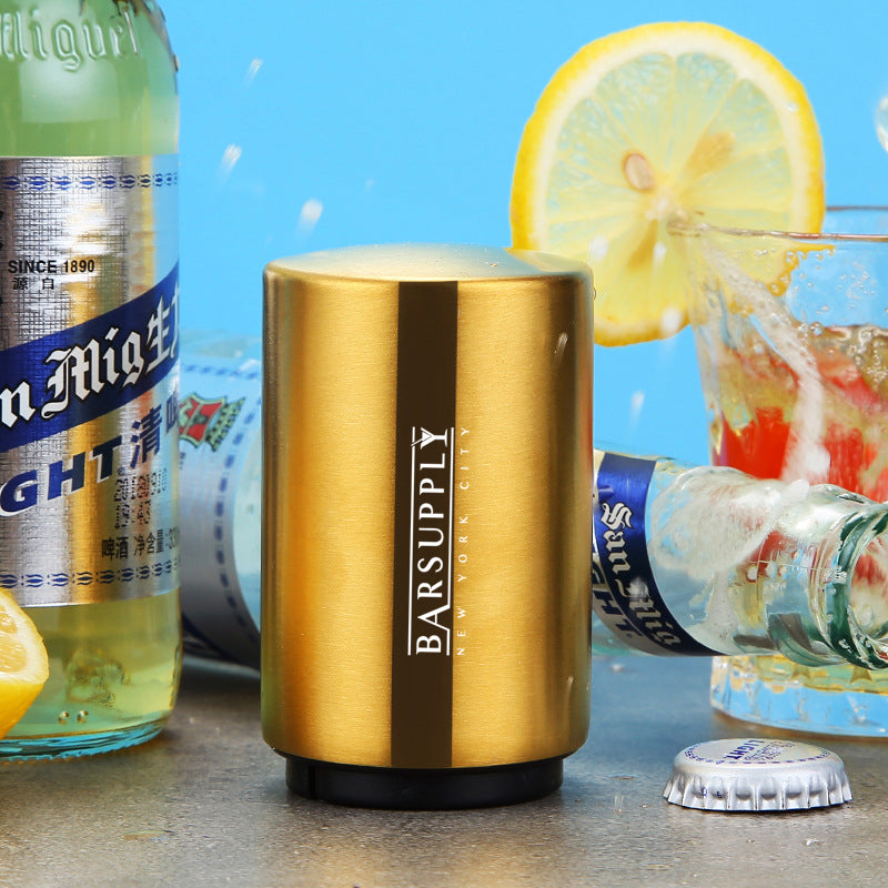 2-Pack Push Down Automatic Magnetic Beer Bottle Opener