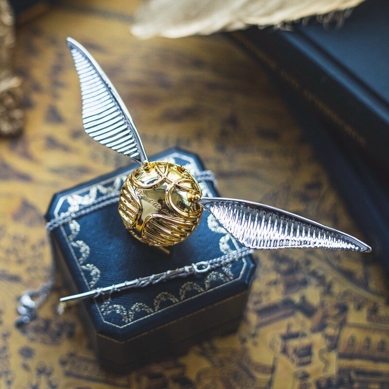 Golden Snitch Style Ring Box Gold Plated Jewelry Ring Holder Gift Box
