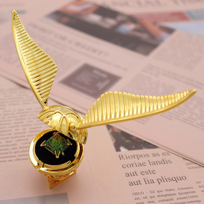Golden Snitch Style Ring Box Gold Plated Jewelry Ring Holder Gift Box