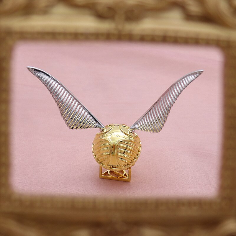 Golden Snitch Style Ring Box Gold Plated Jewelry Ring Holder Gift Box