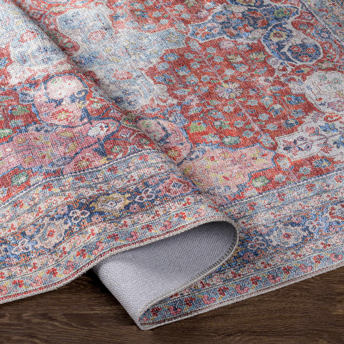 Rust Goma Vintage Area Rug - Clearance