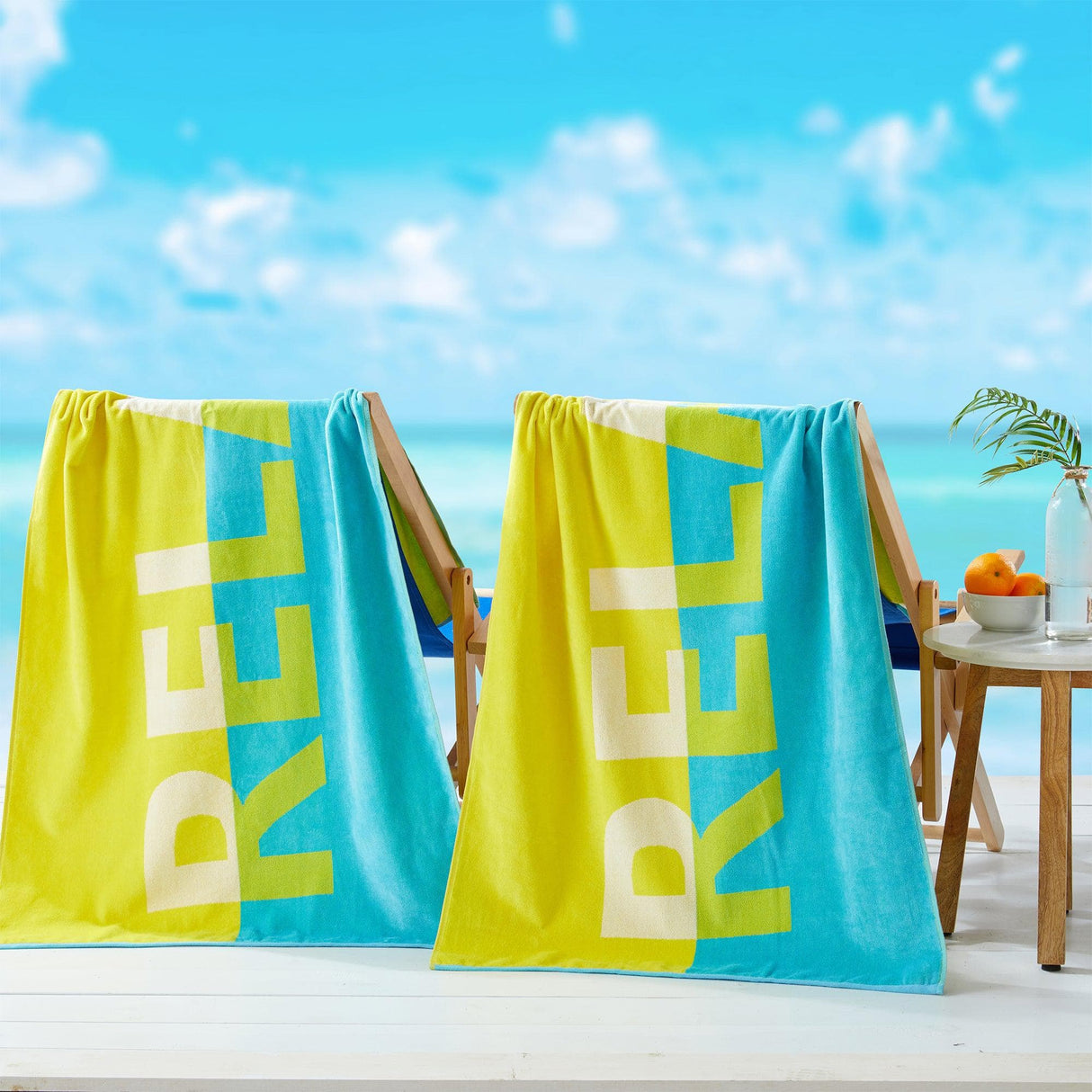 2 Pack Vibrant Beach Towels - Boca Collection