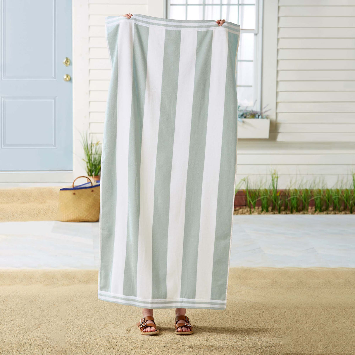 4 Pack Striped Cabana Beach Towel - Edgartown Collection