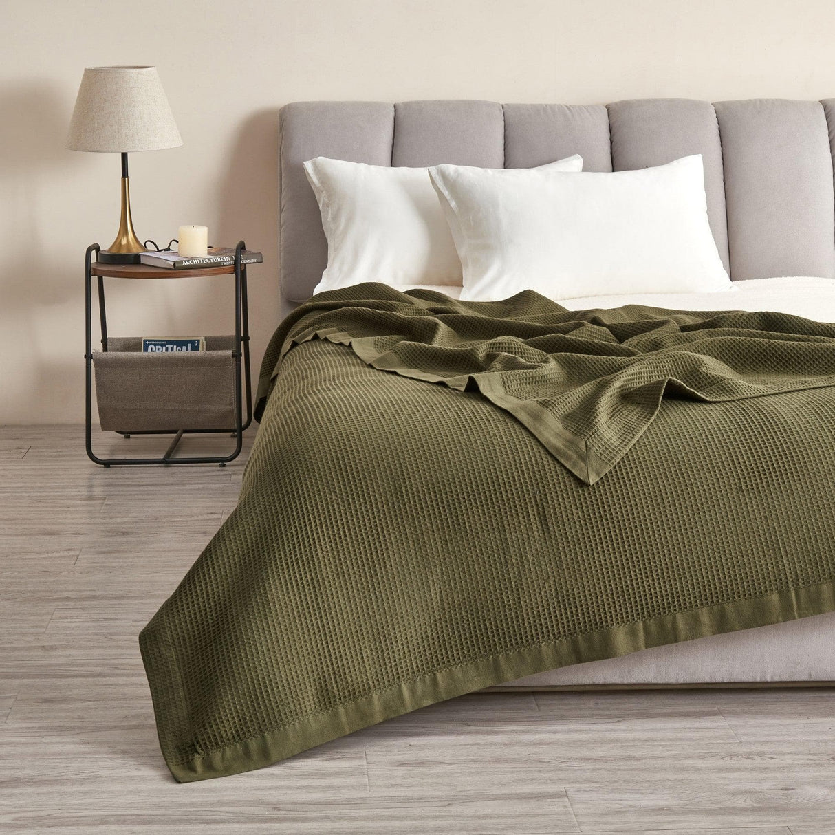 100%-Cotton-Small-Waffle-Weave-Blanket-Hazel-Collection-Blankets