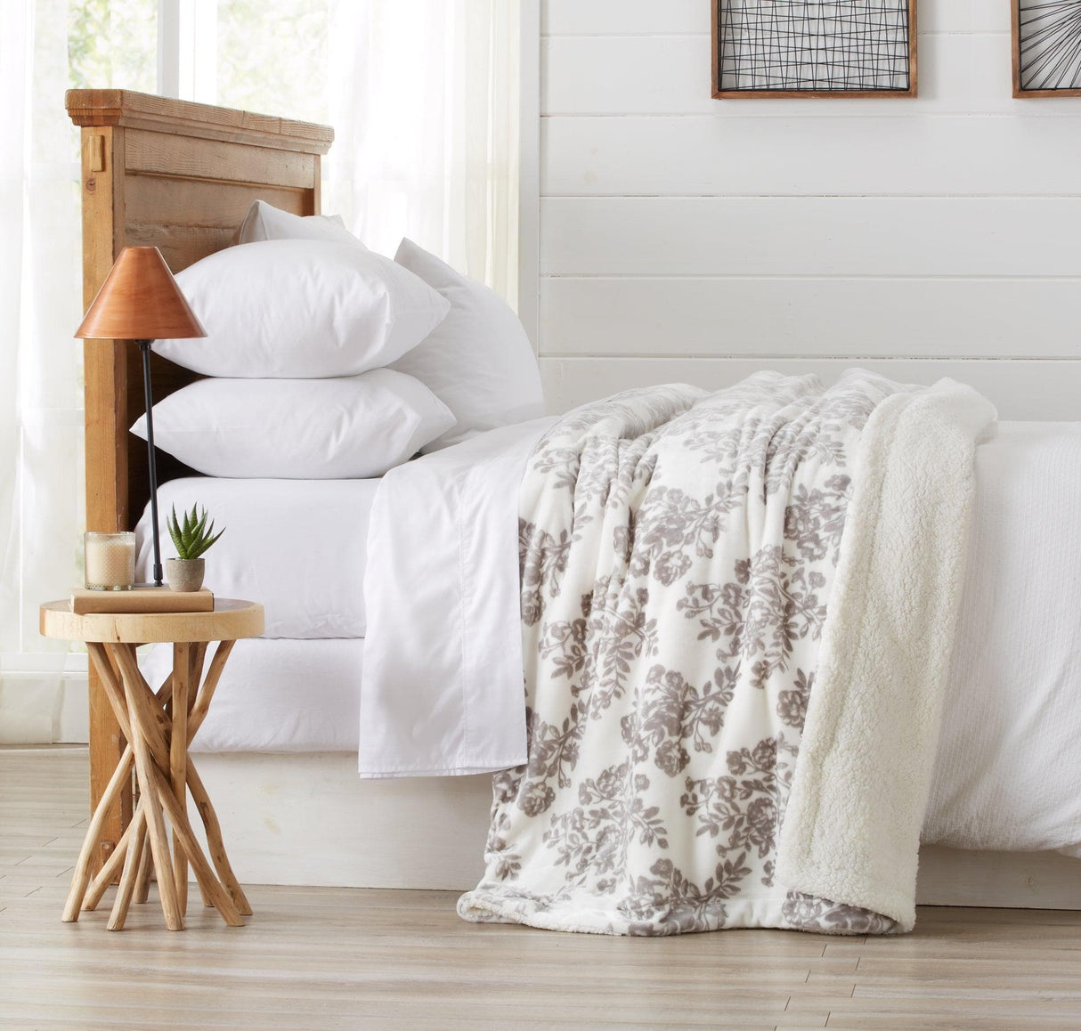 Velvet Plush Sherpa Luxury Bed Blanket - Cielo Collection