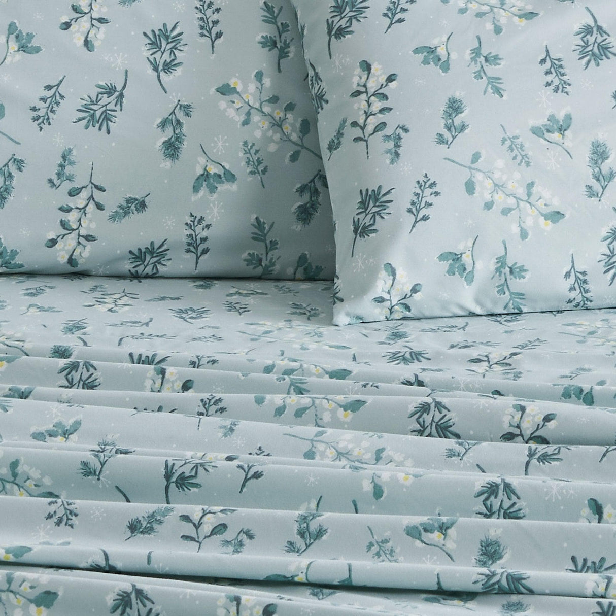 4 Piece Watercolor Floral Microfiber Sheet - Delia Collection