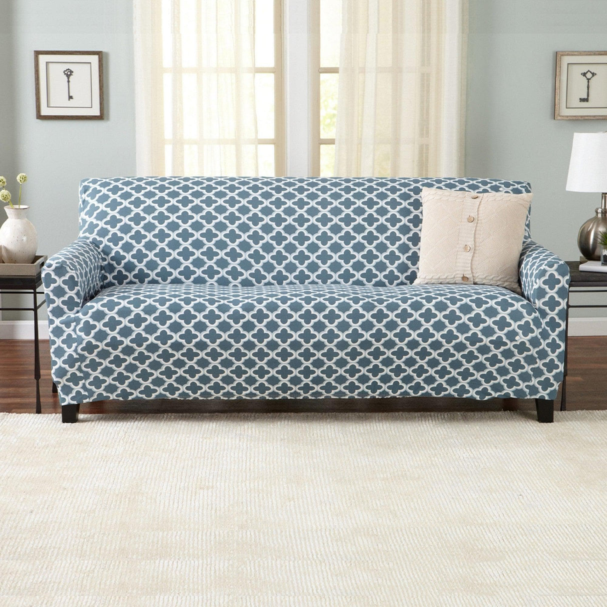 Twill Stretch Slipcover - Fallon Collection