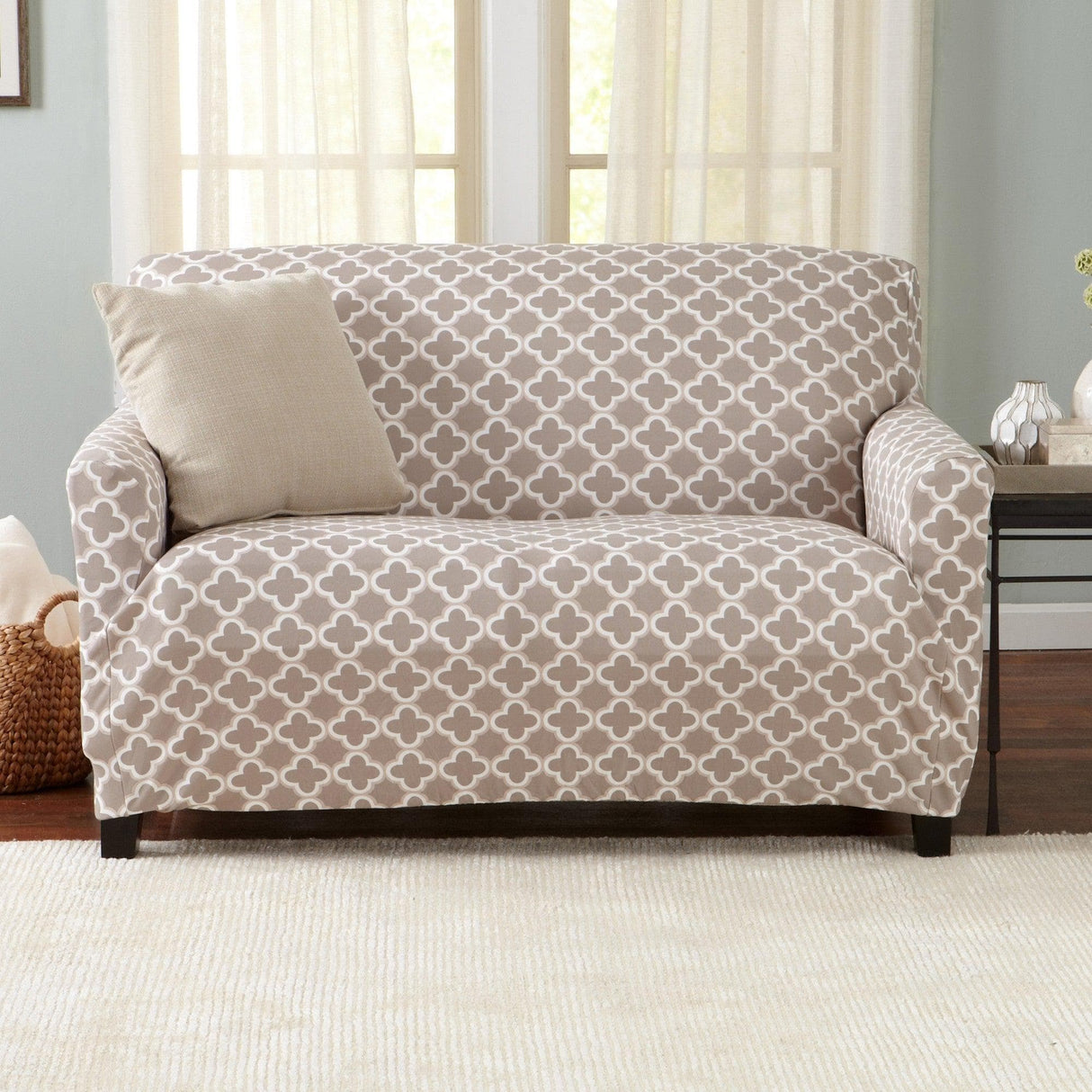 Twill Stretch Slipcover - Fallon Collection