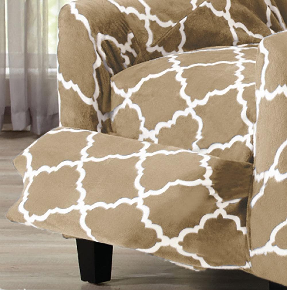 Velvet Plush Form Fit Stretch Slipcover - Magnolia Collection