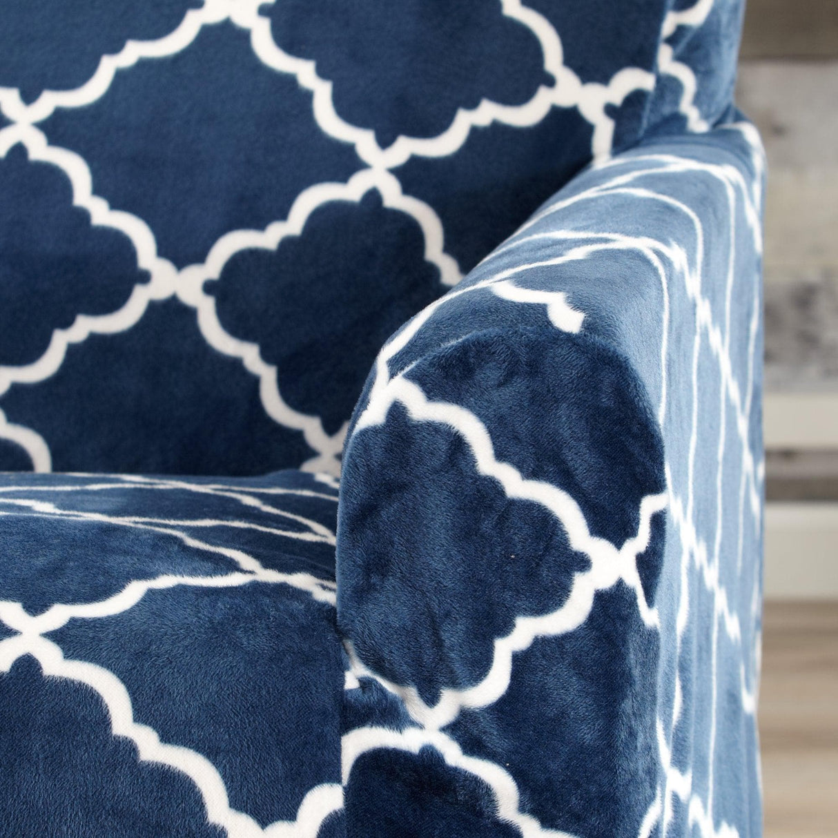 Velvet Plush Form Fit Stretch Slipcover - Magnolia Collection