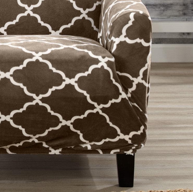 Velvet Plush Form Fit Stretch Slipcover - Magnolia Collection