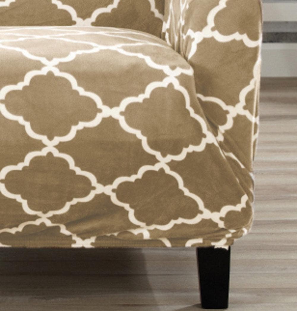 Velvet Plush Form Fit Stretch Slipcover - Magnolia Collection