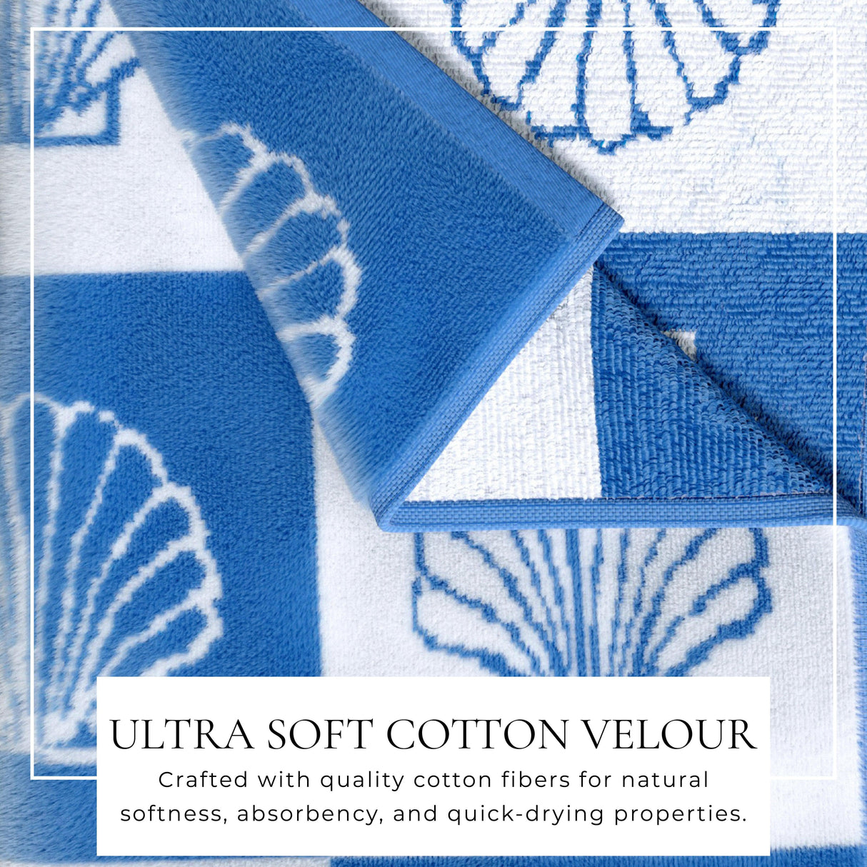 Oversized Retro Printed Beach Towel - St. Barts Collection