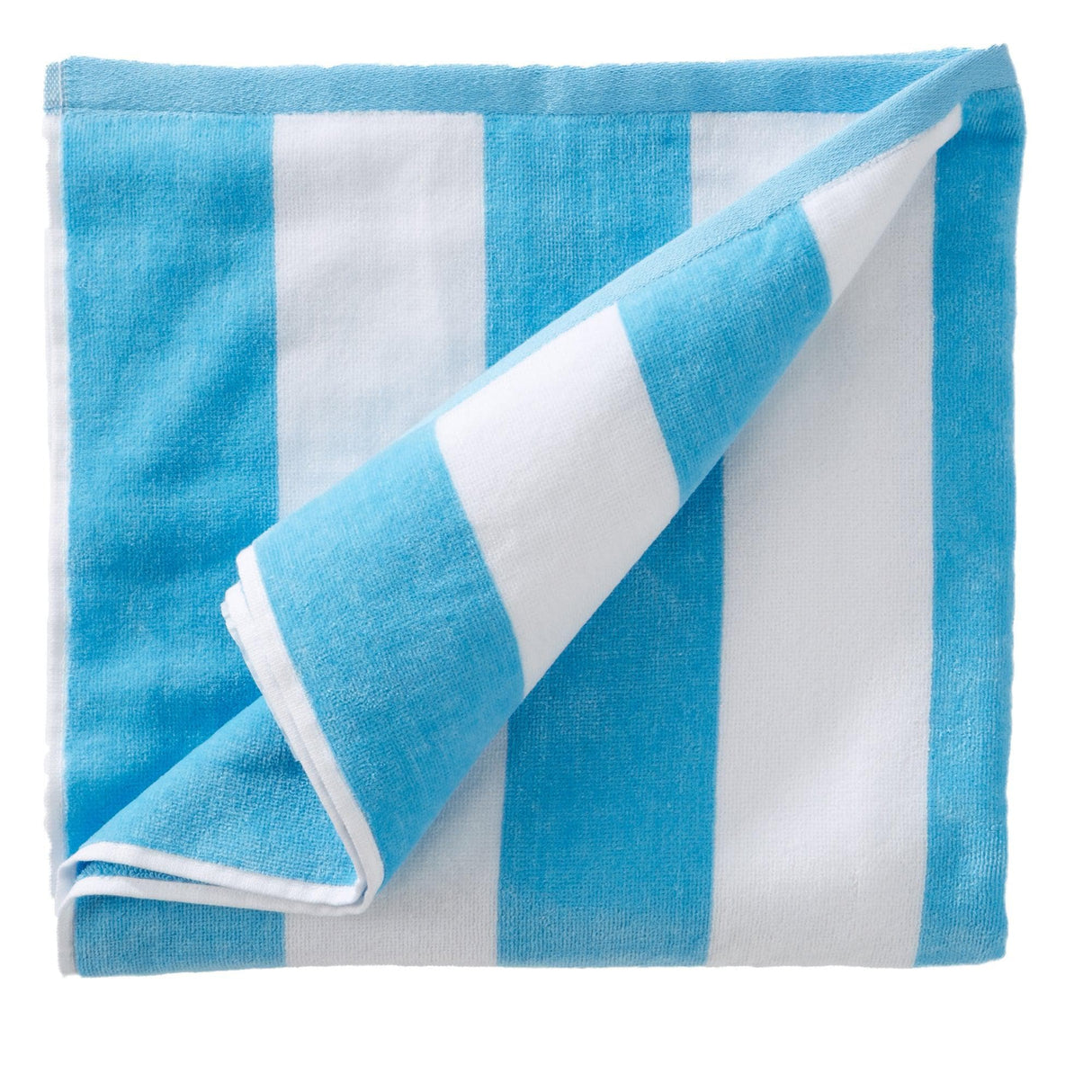 Cotton Velour Cabana Stripe Beach Towel - Novia Collection